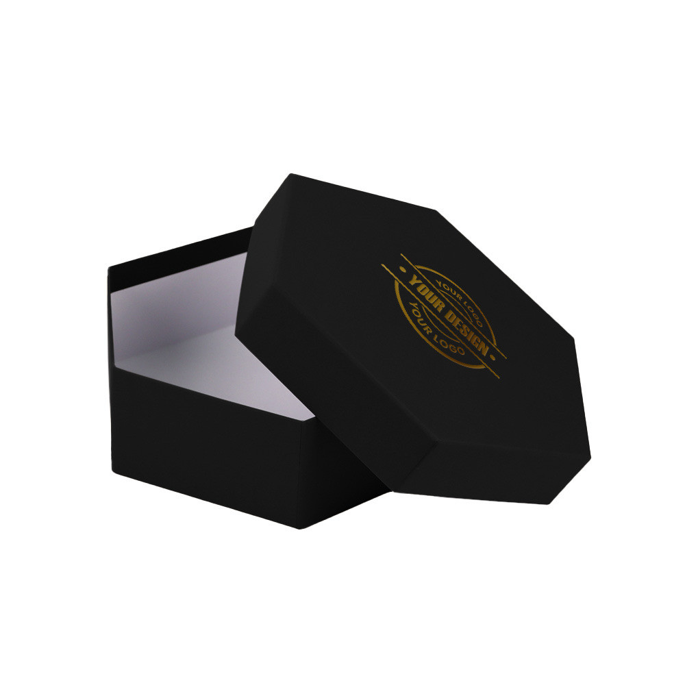 Hexagonal box in black color