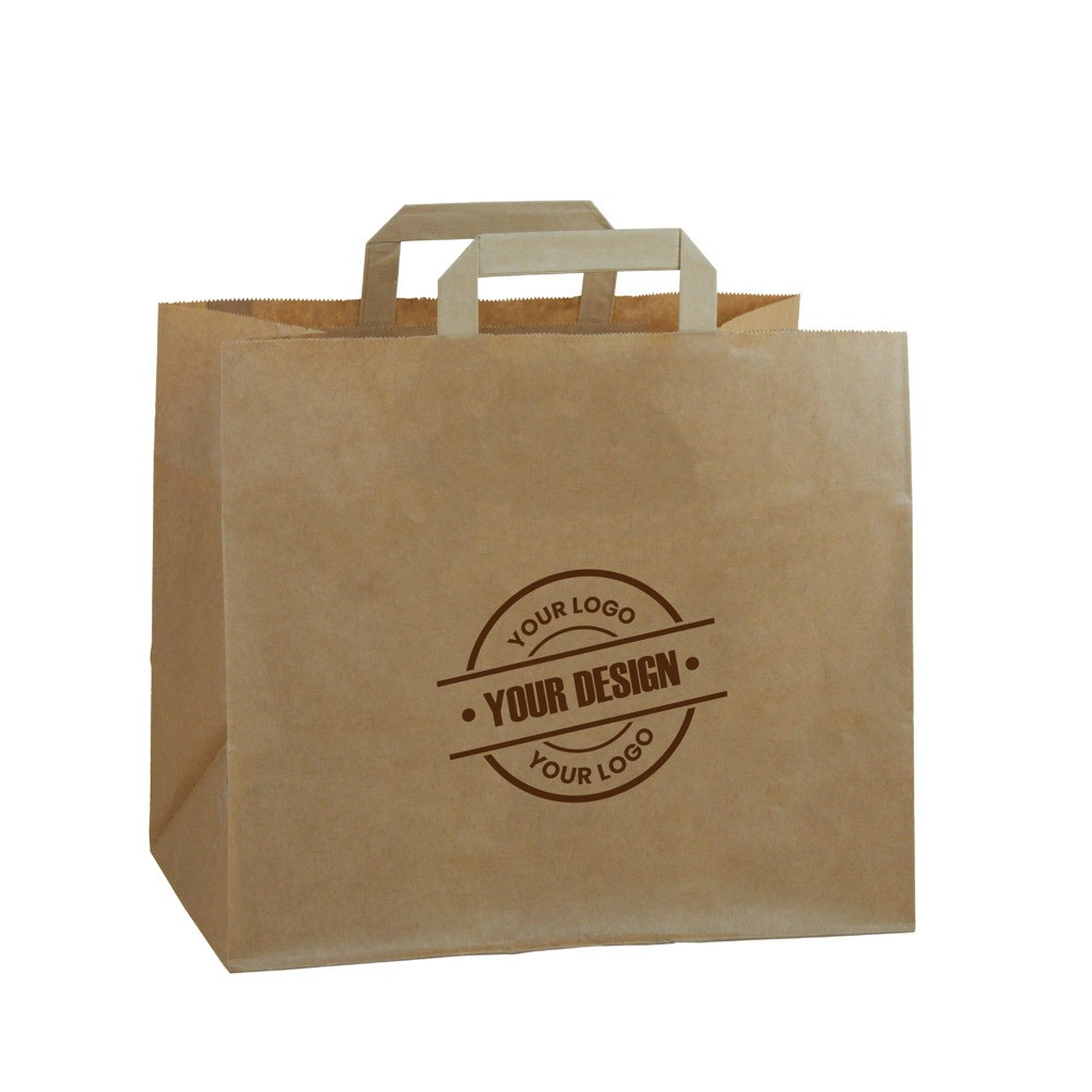 Food line paper bags brown color