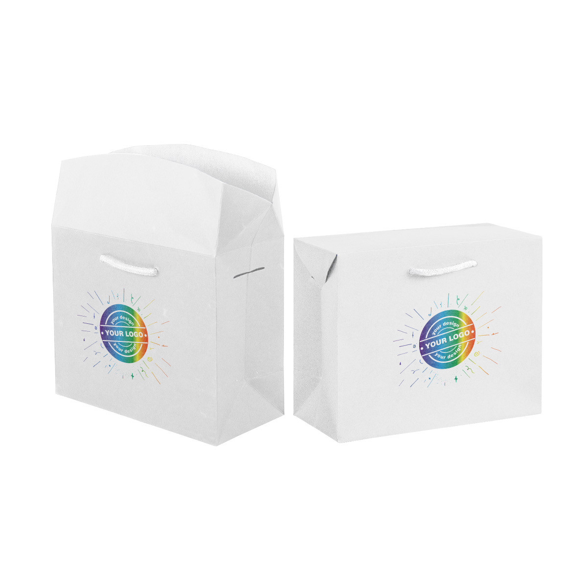 Bag box with digital printing