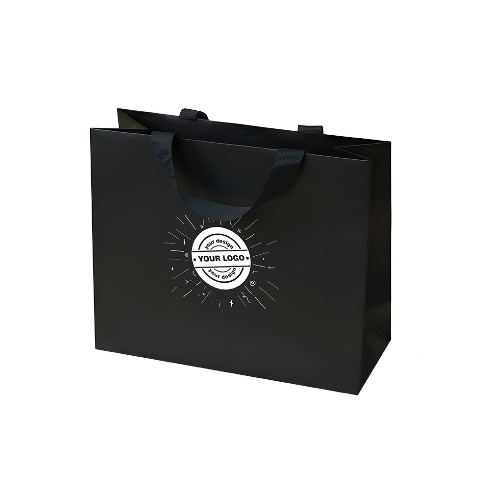 Paper bags with hidden grip – 1-color printing