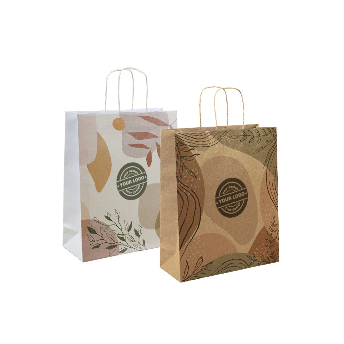 Bags with twisted handle- digital printing